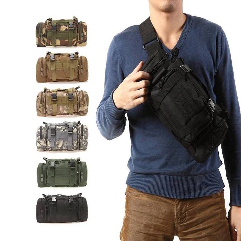 Edc Carry Fanny Pack - Duffel Waist Bag Molle Waterproof Fanny