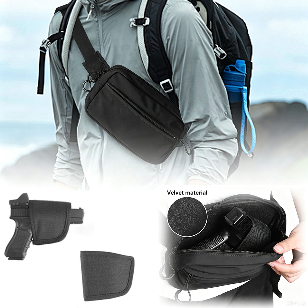 Edc Carry Fanny Pack - Concealed Carry Waist Bag Tactical Fanny