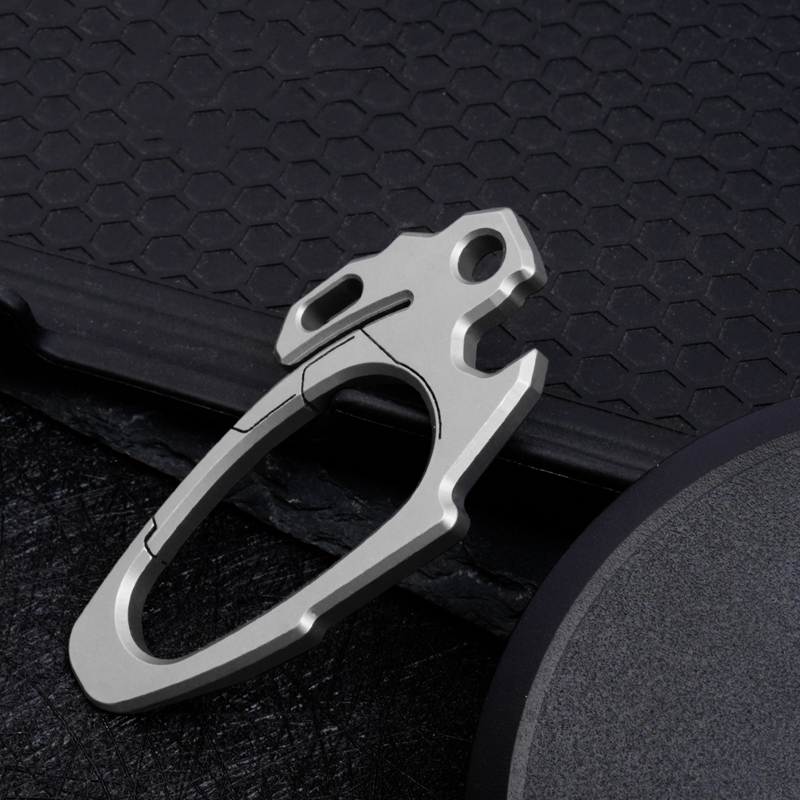 Titanium Pry Bar - Outdoor Titanium Alloy Multifunctional Keychain EDC