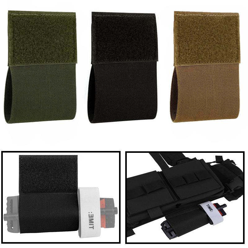 Edc Carry Belt Pouch - 2pcs Elastic Tourniquet Holder with Hook