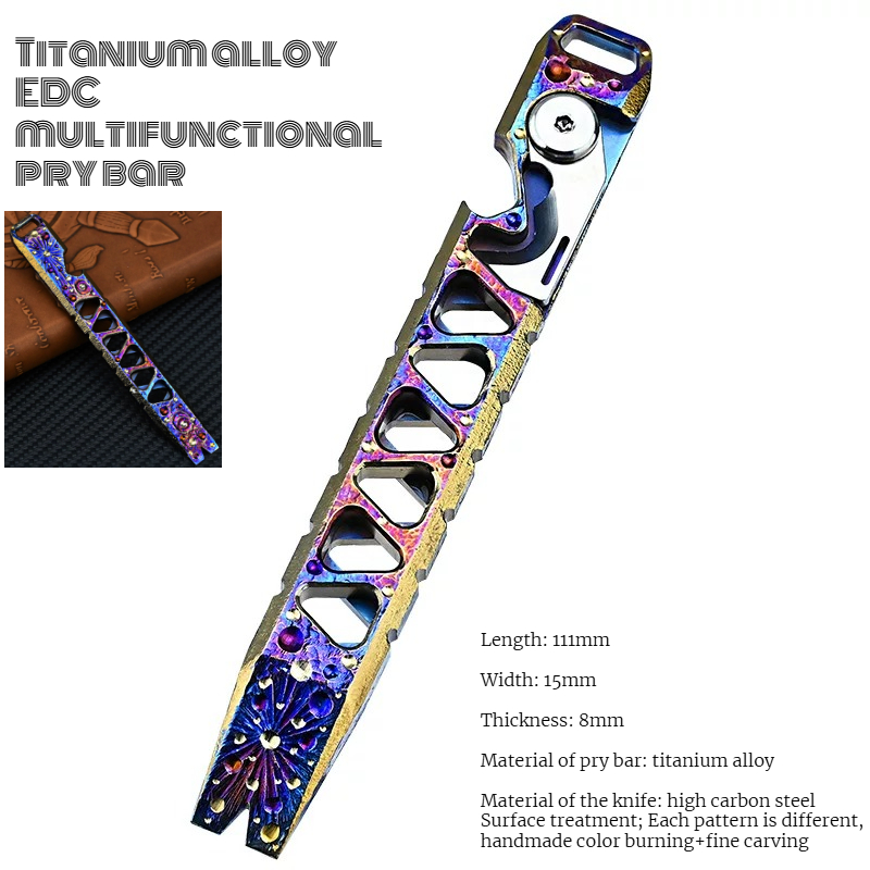 Titanium Pry Bar - CNC Titanium Alloy Multifunctional Pry Bar