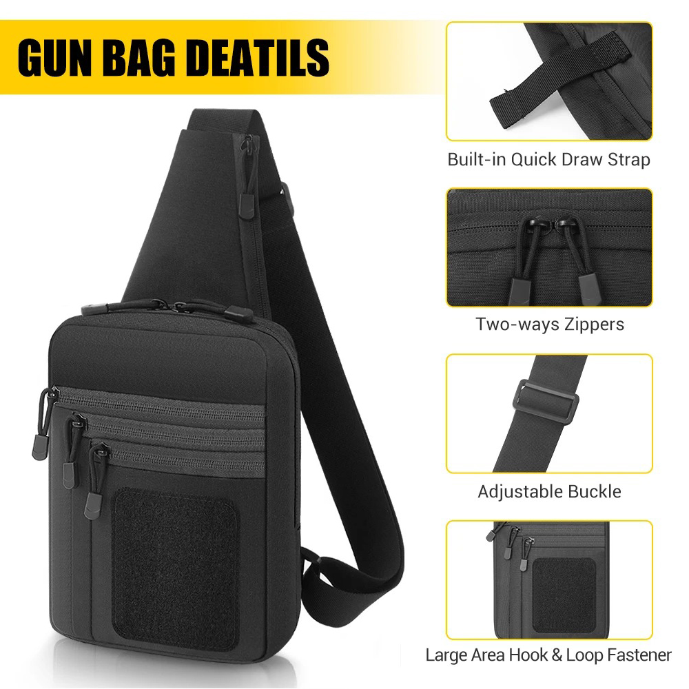 Concealed Carry Chest Gun Bag  - Edc Pistol Carry Bag review and price