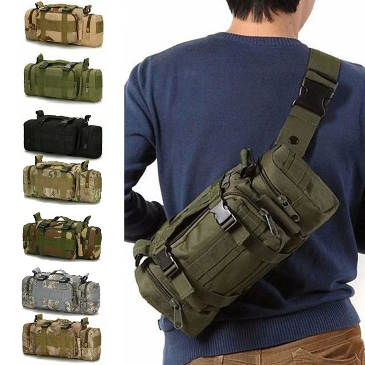 Duffel Waist Bag Molle Waterpr - Edc Carry Fanny Pack review and price