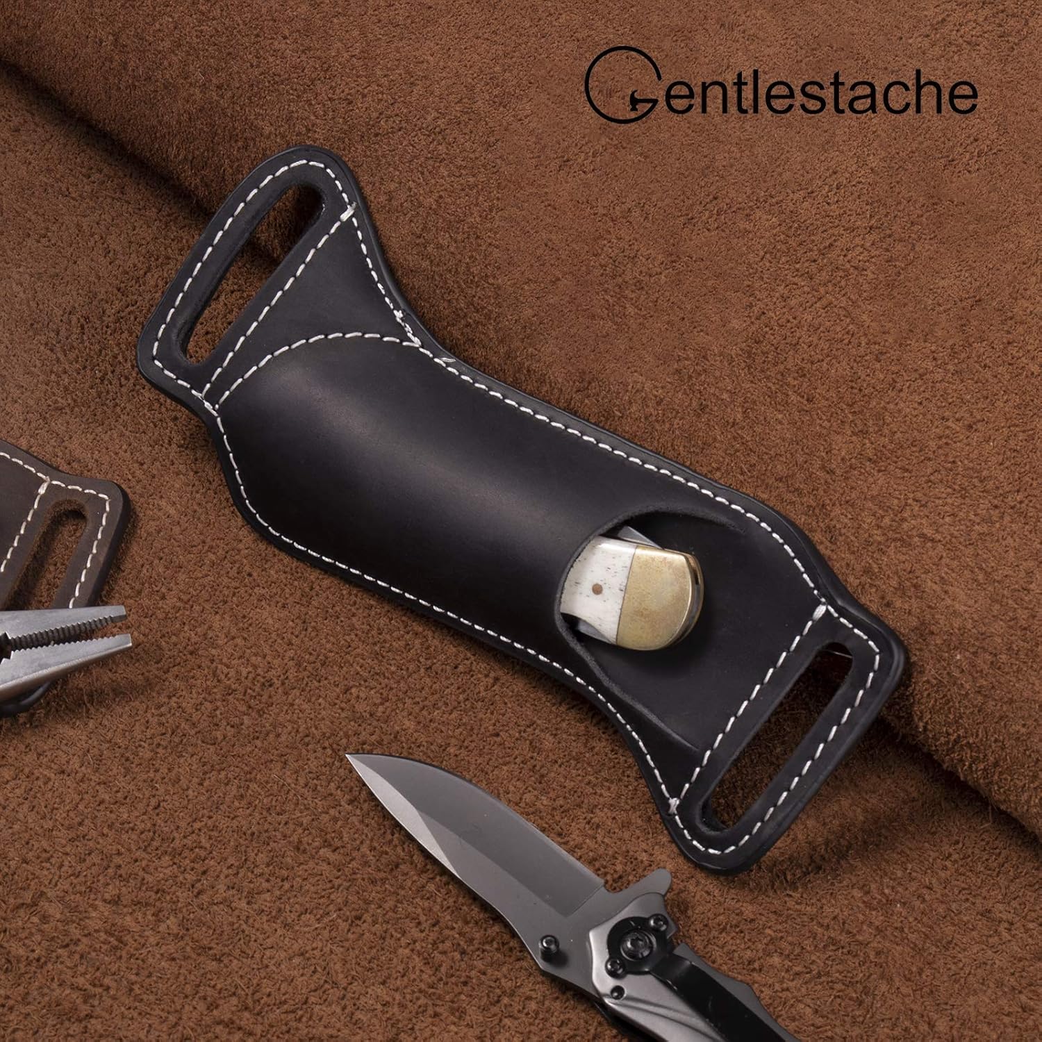5 Inch Folding Knife Holster E - Edc Carry Belt Leather review and price