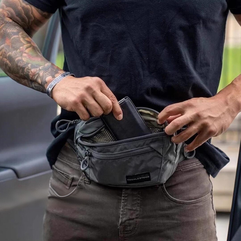 Mens Belt Bag with Adjustable  - Edc Carry Fanny Pack review and price