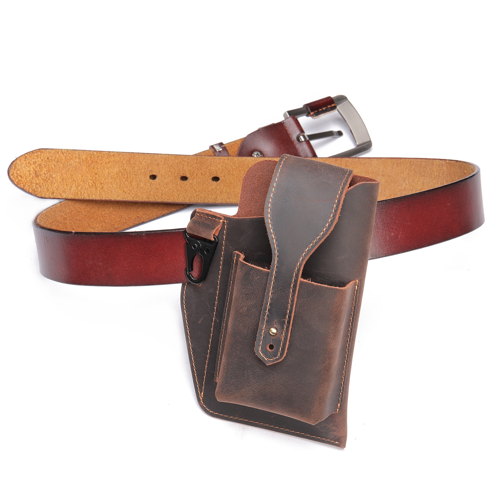 Crazy Horse Leather Phone Hols - Edc Carry For Men review and price