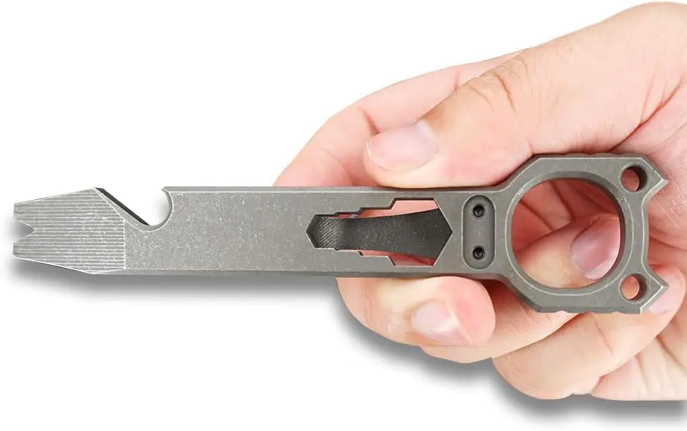 FEGVE Titanium EDC Pry Bar Out - Titanium Pry Bar review and price