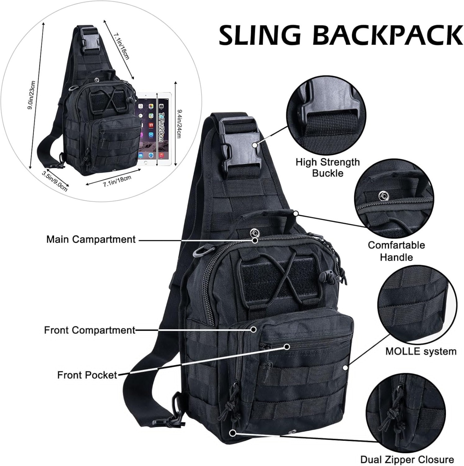 Tactical Sling Chest Pack Dura - Edc Everyday Carry Bag review and price