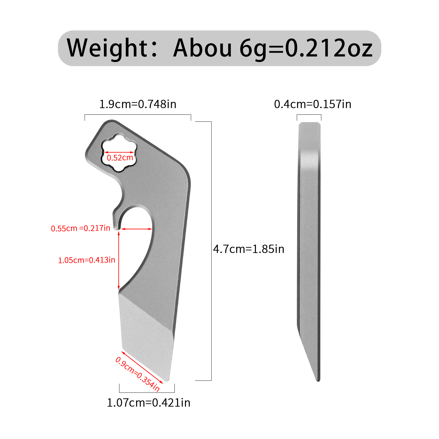 Titanium Alloy EDC Multitool P - Titanium Pry Bar review and price