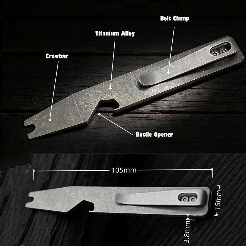 10.5CM TC4 Titanium Alloy Pry  - Titanium Pry Bar review and price