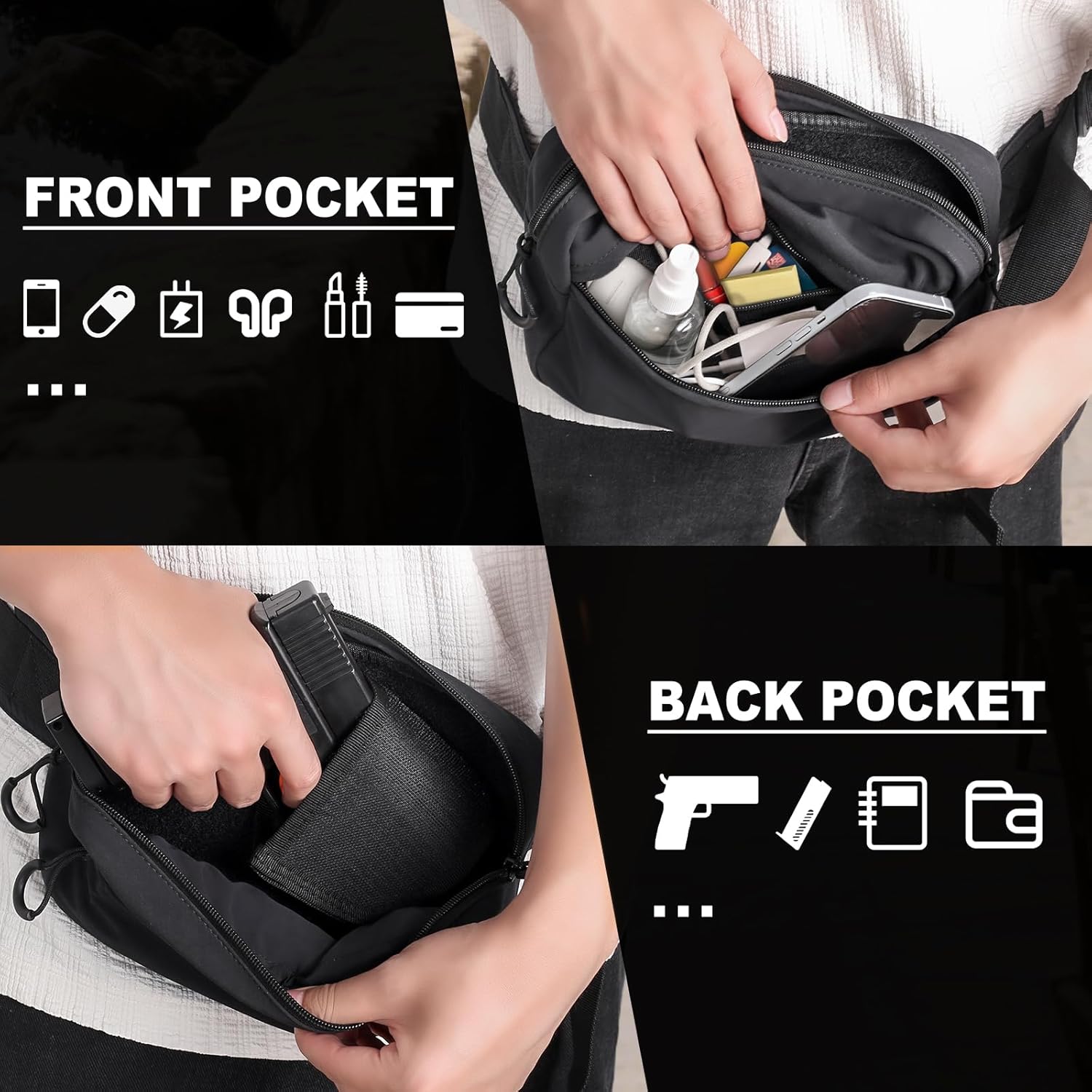 Tactical Fanny Pack with Holst - Edc Carry Fanny Pack review and price